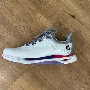 FootJoy White and Purple Golf Shoes